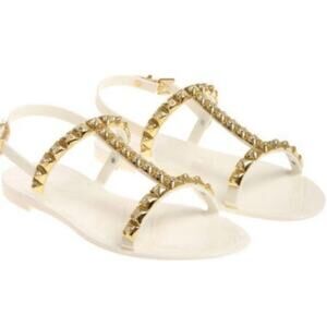 Stuart Weitzman Jelrose Studded Jelly Slingbacks - Size 5‎